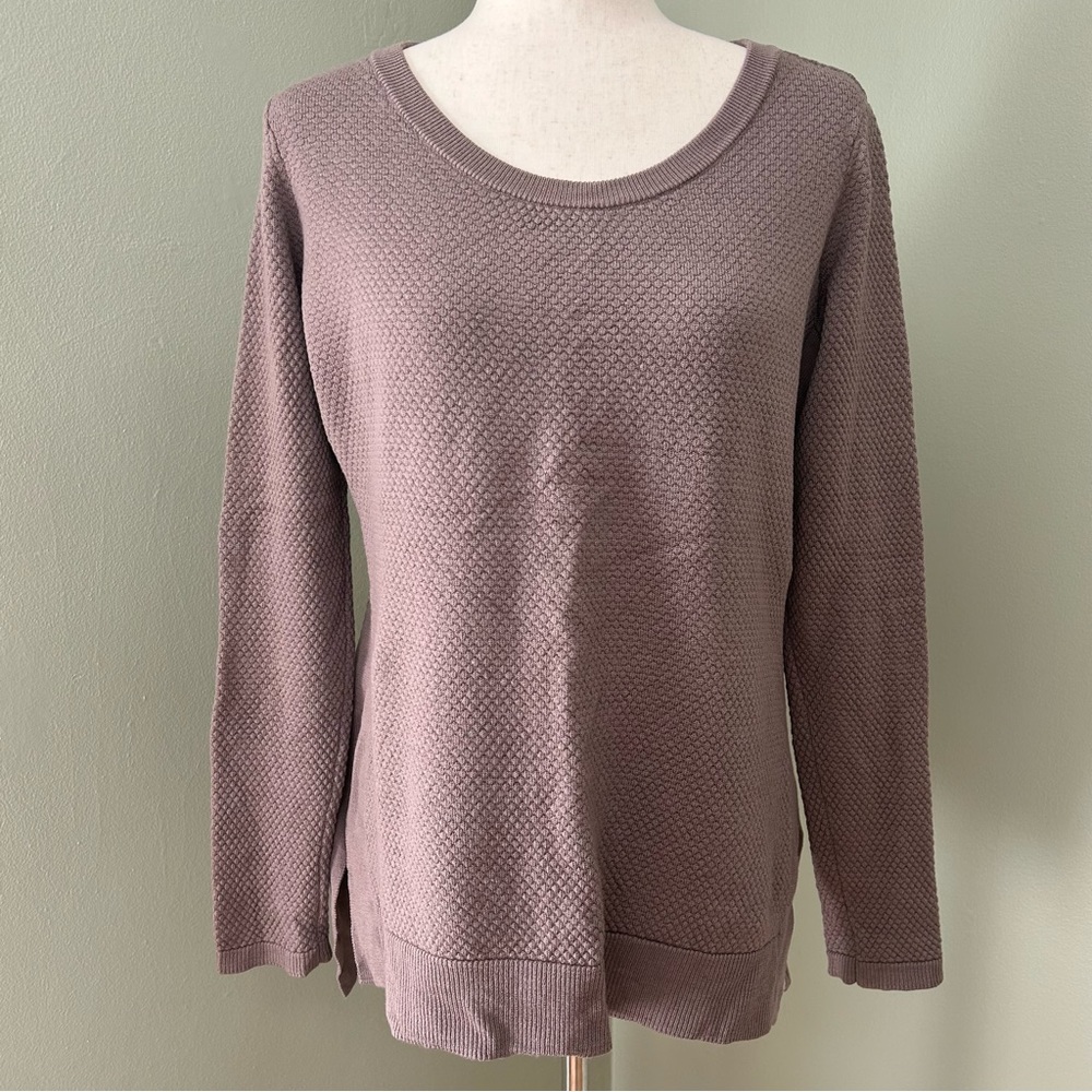 Kuhl merino wool womens purple crewneck‎ knit sweater size medium